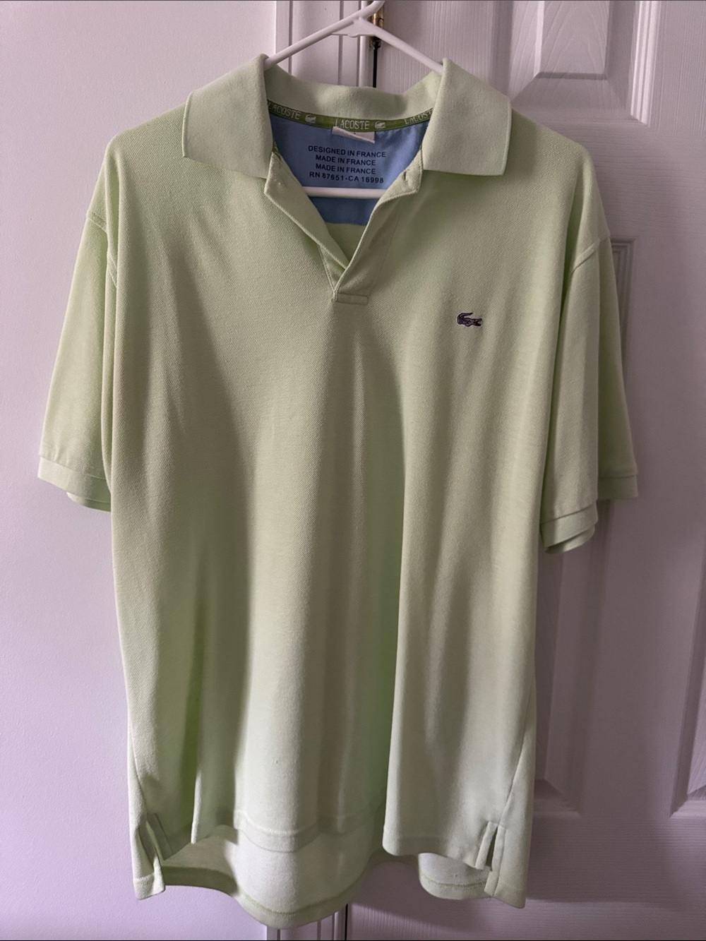 Lacoste Light Green Classic Pique Polo